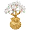 SUNYIK Healing Crystal Tree with Money Bag Base Bonsai Money