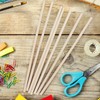 Belle Vous 100 Pack 7mm Natural Round Wood Dowel Rods