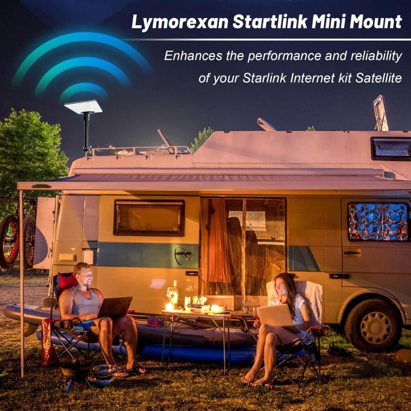 Lymorexan Starlink Mini Mount for RV Ladder, Starlink Mounting Kit