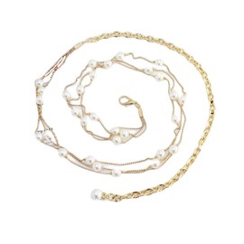 FAIRYGATE Waist Chain Ladies Belts for Dresses Women Chain Silver Western Body Jewelry Waist Belt for Dress Adjustable A6412