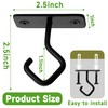 Lifyzoon Ceiling Hooks for Hanging Plants - 4 Pack 2.5-Inch
