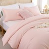 ROSGONIA King Size Comforter Set Blush, 3pcs (1 Boho Grey