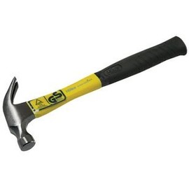Claw Hammer, 16OZ, Handle Type Fibreglass, Weight 16oz, Hammers Claw Tools, 1 Piece in Pack - 60201600