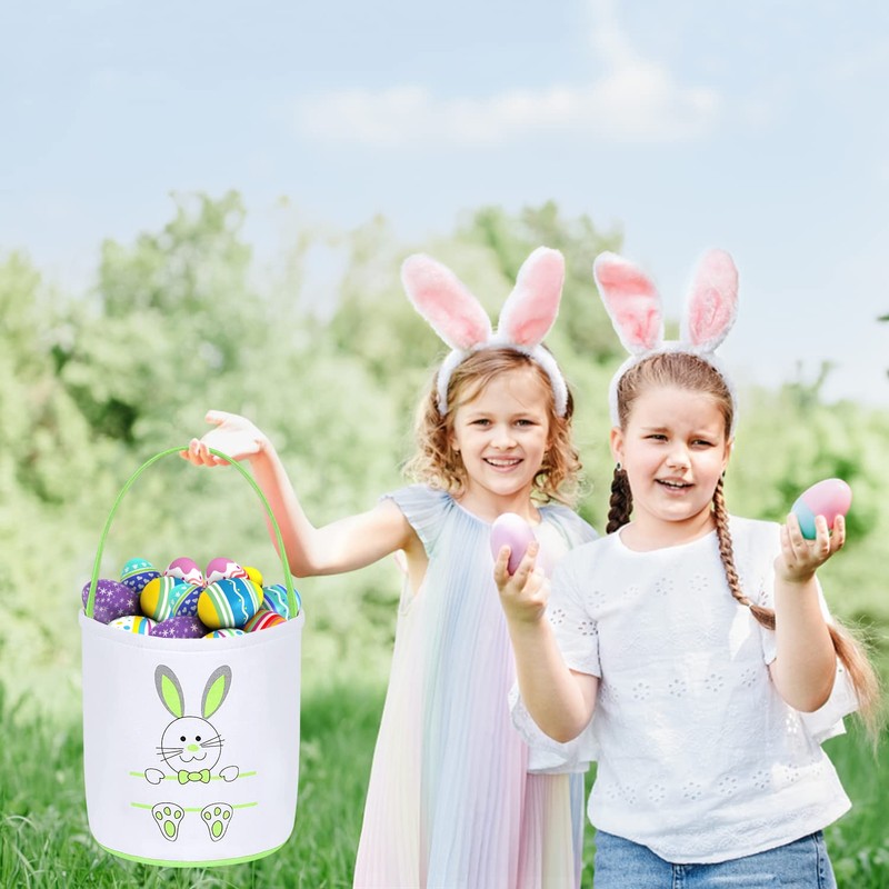 Dvaorc 8 Pack Easter Bunny Bag Rabbit Ear Easter Basket