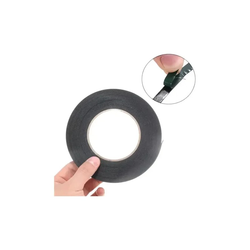 Cinta Doble Cara Negra 3mm X 10m Multifuncional O Celulares