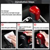Ruautumn No Adhesive Car Gear Shift Knob Cover for Toyota