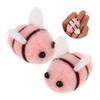 DOITOOL 10Pcs Adorable Felt Bees for Crafts DIY Birthday Party