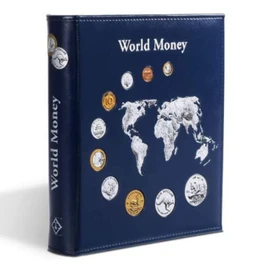 OPTIMA Münzalbum World Money, mit 5 verschiedenen OPTIMA Münzhüllen, blau