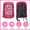 Gsedaox 30-42L Rain Cover for Backpack School Bag, Pink Rain
