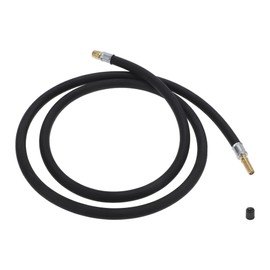 Hihaha Tire Inflator Extension Tube Air Pump Extend Hose Adapter Tire Valve for Car Motorcycle Bicycle Durable Rubber 57.09inch M8x0.8 7mm ID Black