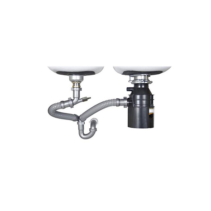 Snappy Trap Double Bowl Kitchen Sink Drain Kit, 1-1/2" with
