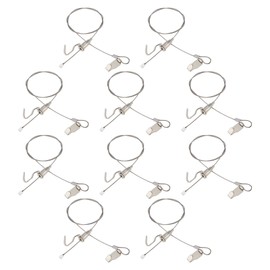 eMagTech 10-Piece Wire for Hanging Pictures, Invisible Gallery Hanging Line with Adjustable Hook for Art Exhibitions, Galleries, Museums, Art Galleries, 1 m, Holds 5 kg