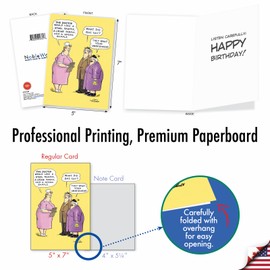 NobleWorks - 20 Funny Box Set Birthday Greeting Cards Variety Bulk Pack w/Envelopes for Men and Women (2 each, 10 Designs) - Birthday Wishes AC8838BDG-B2x10
