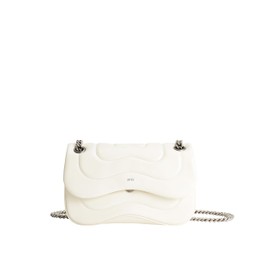 JW PEI Tina - Bolso cruzado con cadena acolchada, Marfil