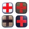 Medic Cross Tactical Embroidered Velcro Patch Velcro Patch 4 Colors/Set