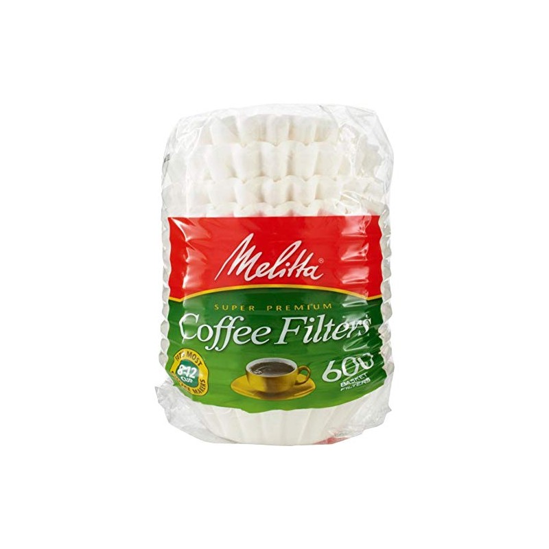 Melitta 631132 Coffee Filters, Basket Style, 600 Count (Pack of