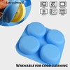 Sakolla Sakolla 2 Pack 4 Cavity Round Silicone Soap Molds