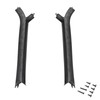 Black Front Windshield A-Pillar Interior Trim Moldings & Hardware for