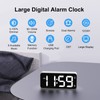 HOMVILLA Digital Alarm Clock with Adapter, 2 Alarms, USB Charging