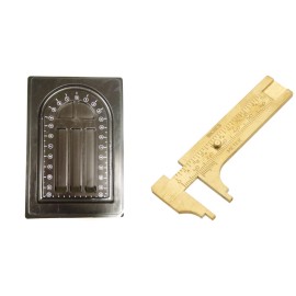 FindingKing  Beadsmith Board U Channel Flocked Plastic 9 x 12" & Brass Sliding Gauge Tool