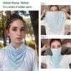 UPF 50+ Sun Bandana Scarf with Elastic Ear Straps &