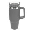 40oz Stainless Steel Vacuum Insulation Water Mug with Handle Straw