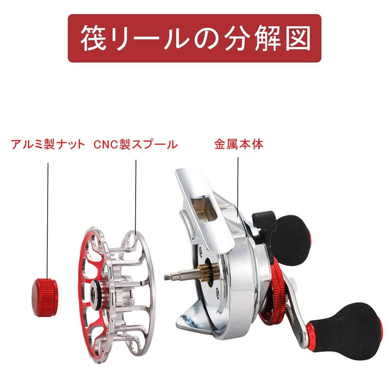 Raft Reel, Cassette Fishing, Chino Reel, Squid Reel, Raft Fishing,