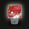 JSTEL Christmas Snowman Night Light Plug into Wall 2 Pack,Led