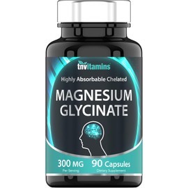 Chelated Magnesium Glycinate Capsules (300 MG x 90 Count) | For Women & Men | Highly Absorbable | May Promote Calm & Sleep, and Stress & Frustration Relief* | Muscle Support* | Non-GMO | by TNVitamins