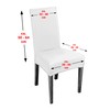 BEAUTEX Set of 4 Jersey Chair Covers, Elastic Stretch Covers,