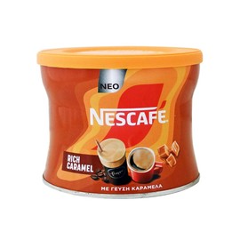 Nescafe Classic Instant Coffee RICH CARAMEL Hot/Cold Greek Frappe - 1 Pack 100g