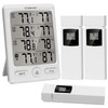 Geevon Indoor Outdoor Thermometer Wireless with 3 Remote Sensors, Digital