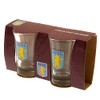 Aston Villa FC Aston Villa Two Pack Shot Glasses, Multicoloured,