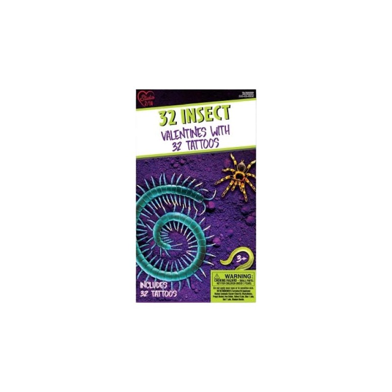 32ct Insect Valentines with Tattoos