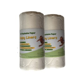 200 Sheets BioLiners Baby Cloth Diaper Nappy Biodegradable Flushable Viscose Liners - Unscented