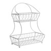 Gourmet Basics by Mikasa Loop and Lattice 2-Tier Metal Countertop