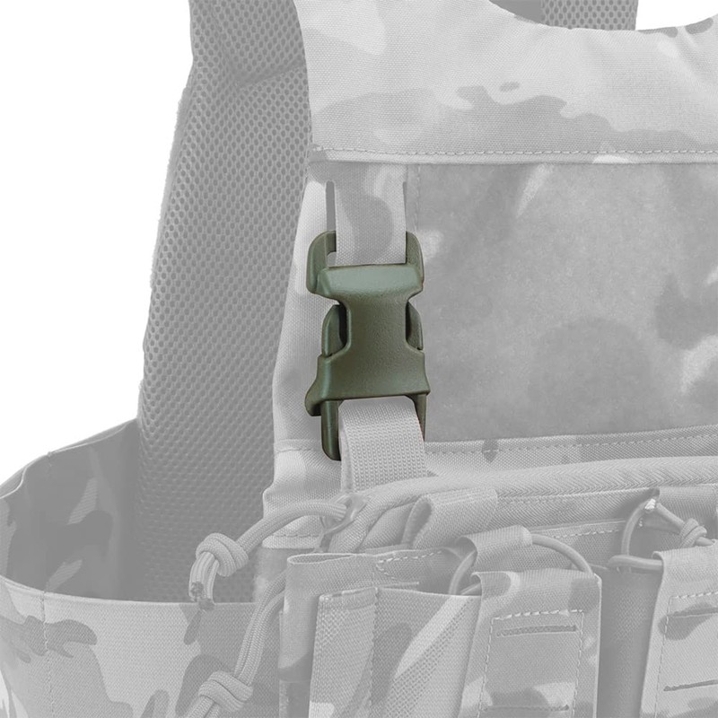 YASHALY 2pcs Tactical Quick-Release Buckles Molle Webbing Buckle Clip Fits