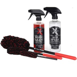 Liquid X Corvette Wheel Cleaning Kit - Wheel Woolie Brushes, Wheel Cleaner & Tire Shine