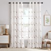MIULEE Voile Curtains with Eyelets for the Living Room, Elegant
