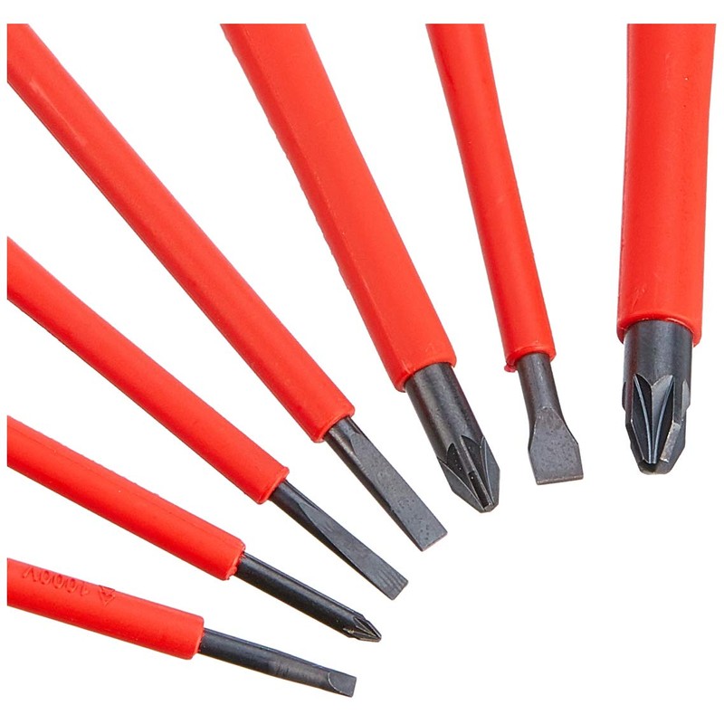 Bahco 9888S BE-9888s VDE Ergo Slot/Pozi Screwdriver Set (7 Pieces)
