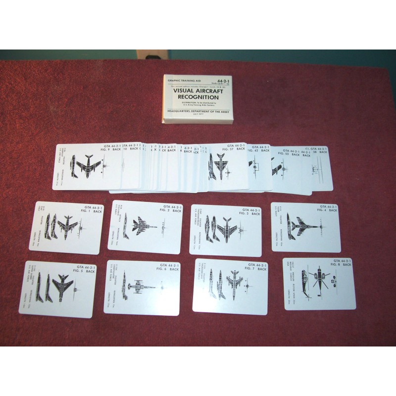 ORIG .UNISSUED VIETNAM ERA VISUAL AIRCRAFT RECOGNITION CARDS