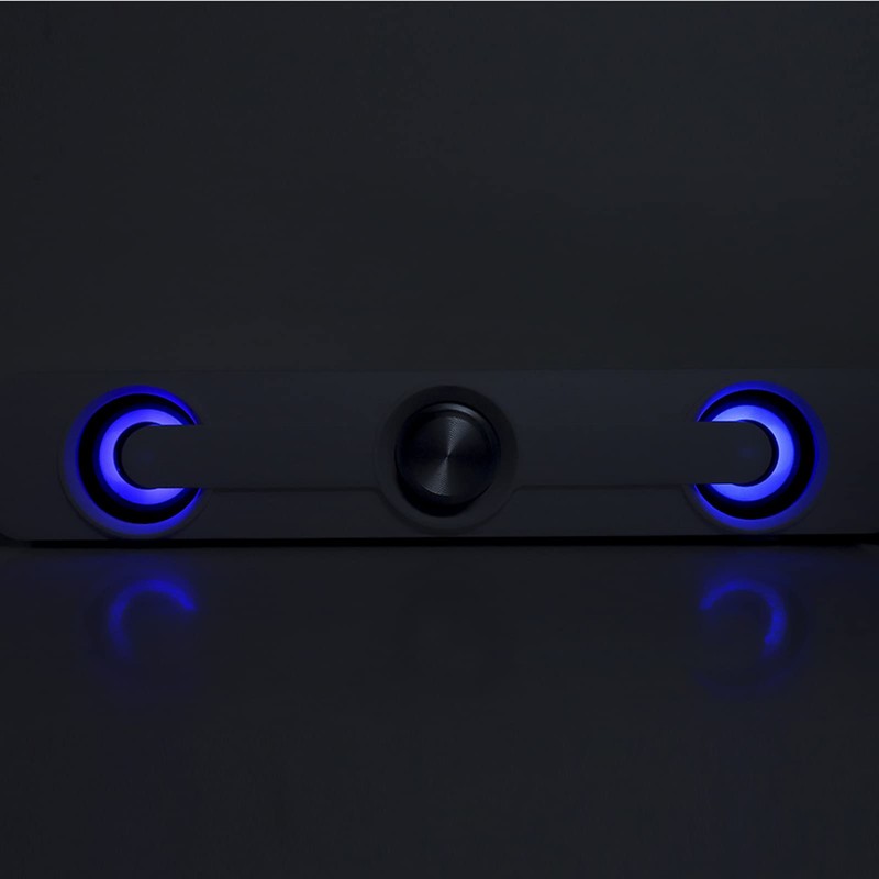 ASHATA Bass Speaker, Subwoofer Soundbar, for Computer Laptop (White)