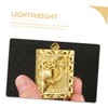 DOITOOL 2pcs Antique Brass Zodiac Tiger Pendant Lightweight Hanging Decor