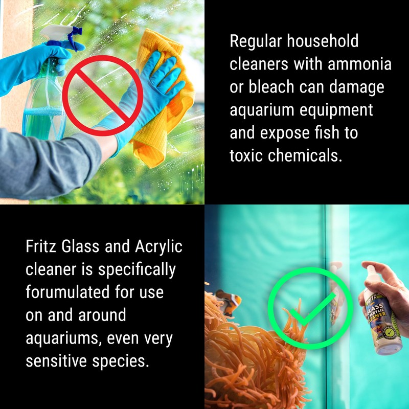 Fritz Aquatics Aquarium Glass & Acrylic Cleaner Spray for a