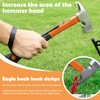 Camping Hammer with Tent Stake Remove, 12 inch Outdoor Multifunction