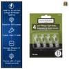 Moonrays 95527 Wedge Base Outdoor Lighting Bulbs with 150 Lumens
