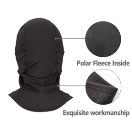 ROCKBROS Ski Mask Cycling Balaclava Windproof, Thermal Neck Gaiter Soft Full-mask Polar Fleece Headwear 4 Colors for Autumn Winter Skating, Skiing, Running, Cycling