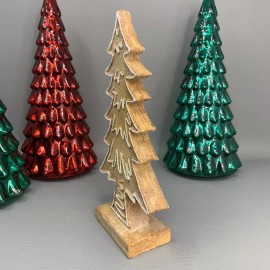 Unbranded Grinch Gingerbread Christmas Tree Slim Tabletop Holiday Decor Resin 10"