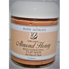 Almond Honey Rejuvenating Clay Mask 100% organic ingredients, emollient and nourishing