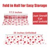 JOYIT 100 ft Clear Cellophane Wrap Roll with Heart (35